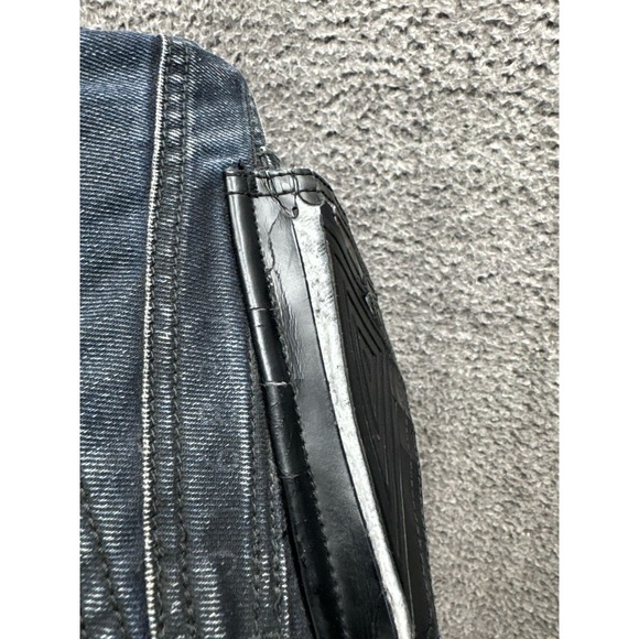 Vintage Y2K Rocawear Baggy Straight Fit Denim Jeans Dark Blue Mens Size 36 - Picture 7 of 16